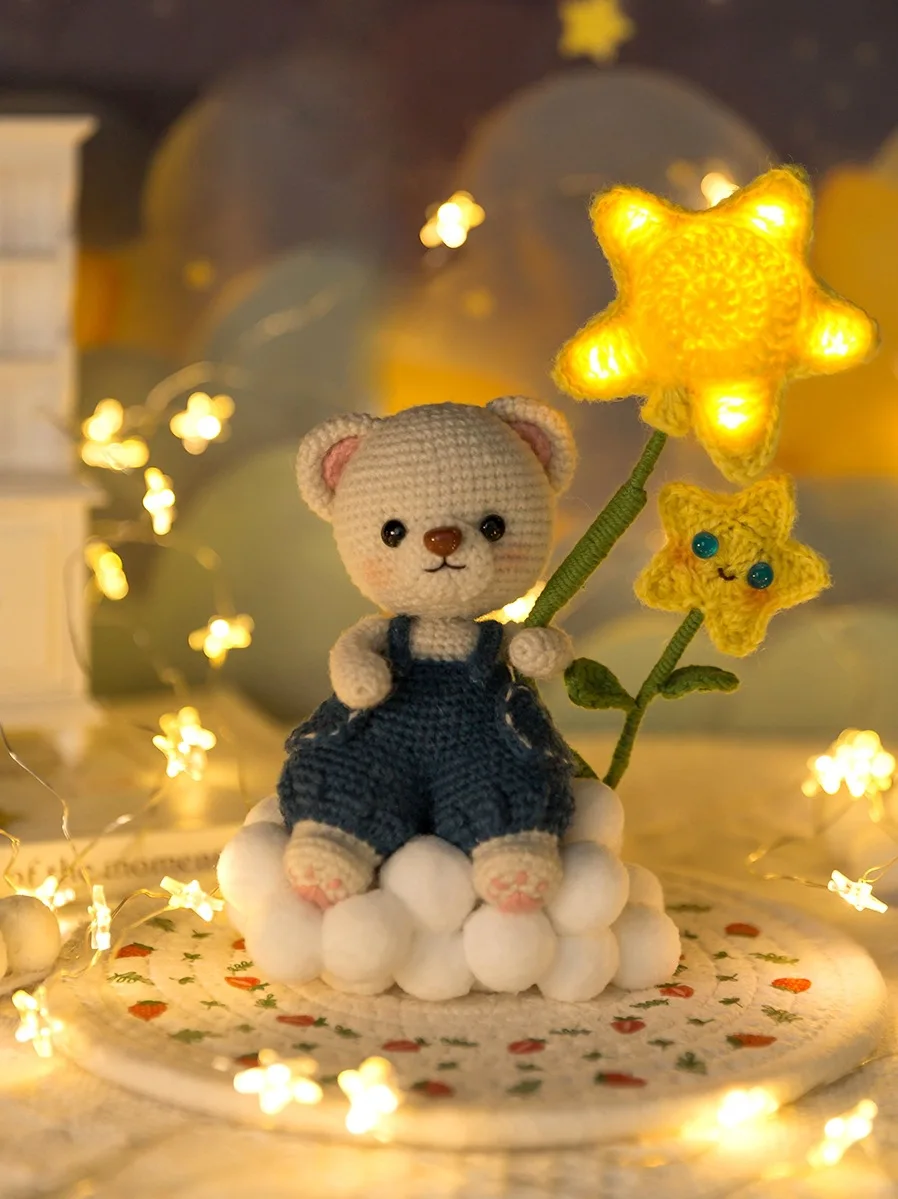 Susan's Family Crochet Kit The Starlight Sweet Dream Lamp Materials Package Crochet DIY Toys Gift for Kids