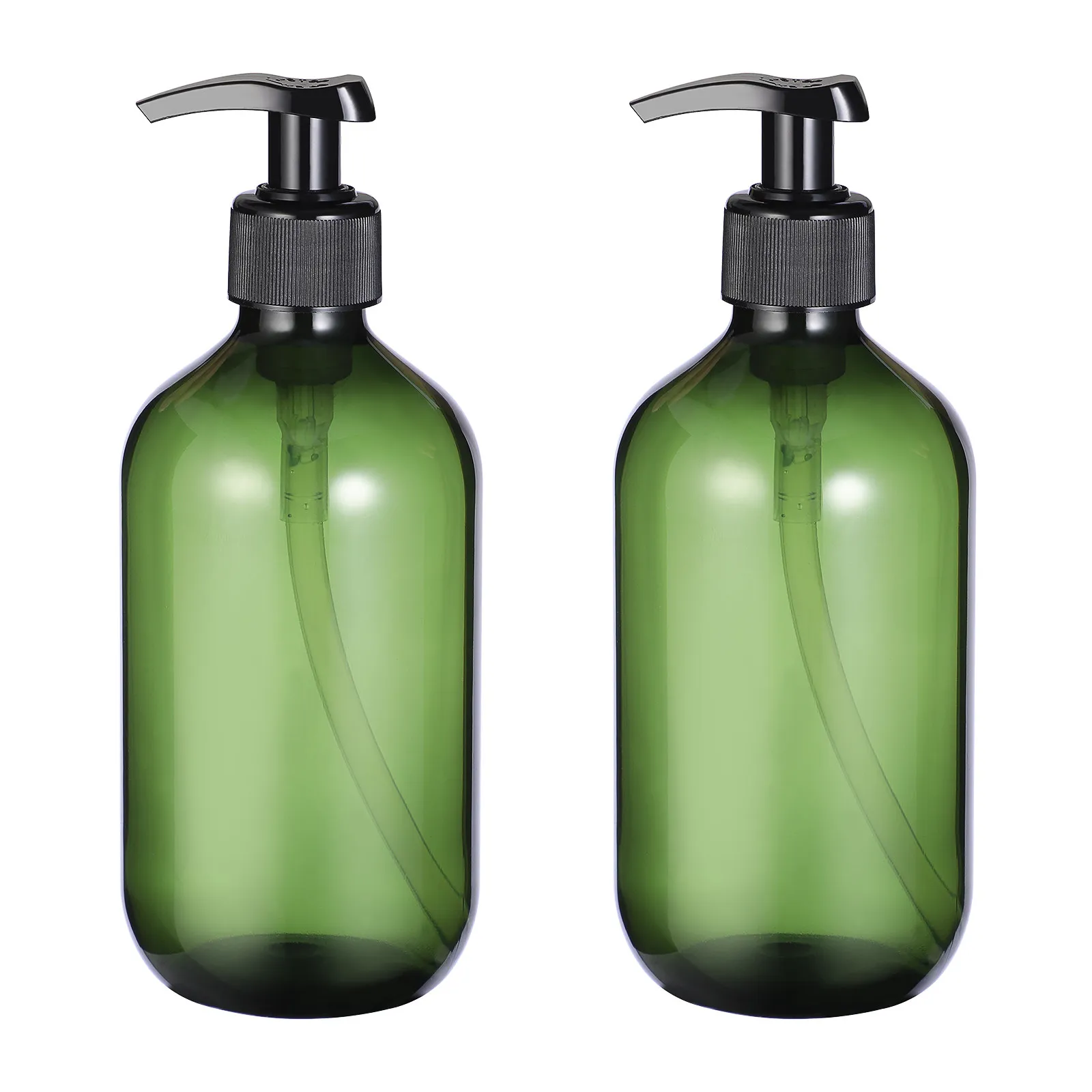 2Pcs Bath Lotion Pump Bottle Strong Thread Drip-Free Pump Soap Dispenser Refillable Shower Bottle Empty Shampoo Container