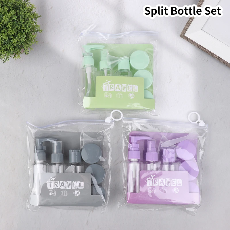 6 PCS Split Bottle Set Cosmetics Lotion Shampoo Bath Gel Toothpaste Travel Portable Waterproof Seal Travel Supplies