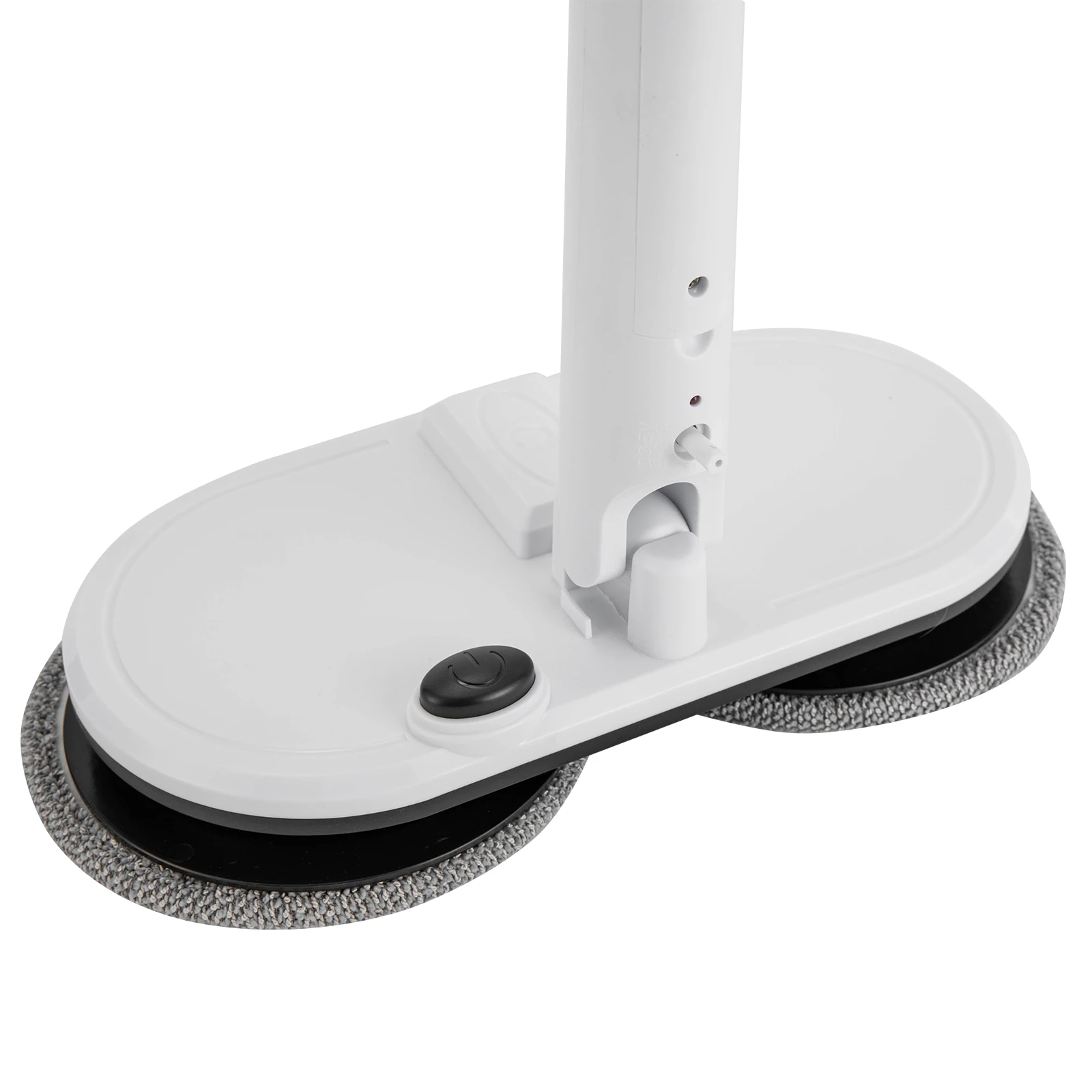 ممسحة كهربائية بيضاء لاسلكية لتنظيف الأرضيات، ممسحة دوارة كهربائية لآلة تنظيف الأرضيات الصلبة، ممسحة كهربائية مع 4 وسادات