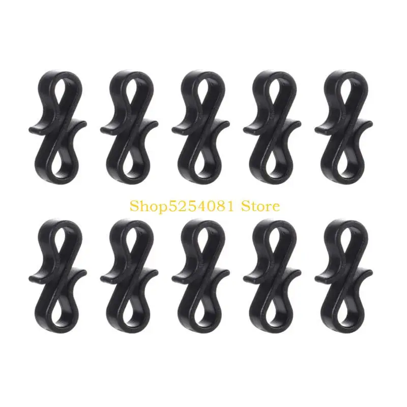 

AXYC 10/50 шт. S-образные вешалки, зажимы для рождественских светильников, пластиковый уличный крюк для желоба