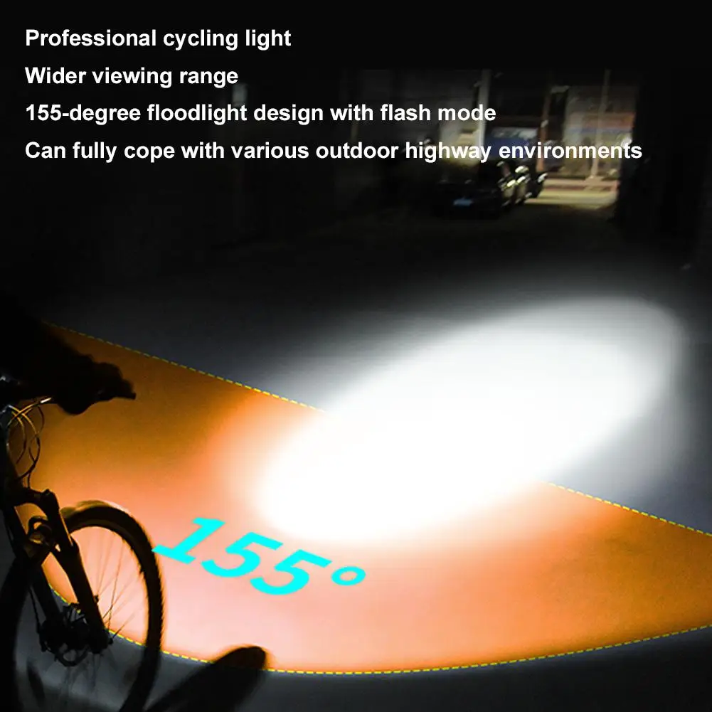 الطاقة الشمسية الدراجة الخفيفة المصباح شاشة ديجيتال مقاوم للماء إضاءة دراجة هوائية الجبهة ركوب ضوء مصباح يدوي قابلة للشحن متعددة الوظائف U5D1