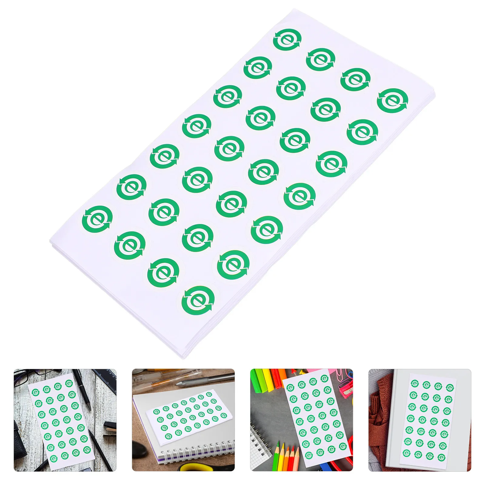 

500Pcs Eco Friendly Recycling Labels for Electronics Waste Sorting Sustainable Environmental Classification Stickers for Office