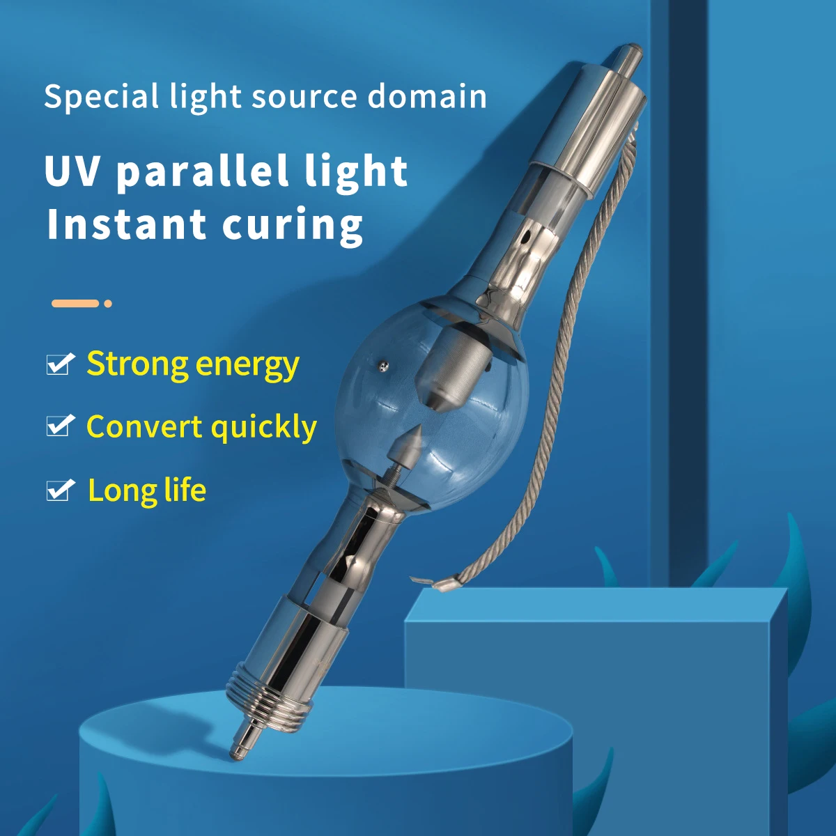 Imported 5KW Xenon Lamp Parallel Light Searchlight PCB Industry ChuanBao Exposure Machine E2100 Special UV Lamp