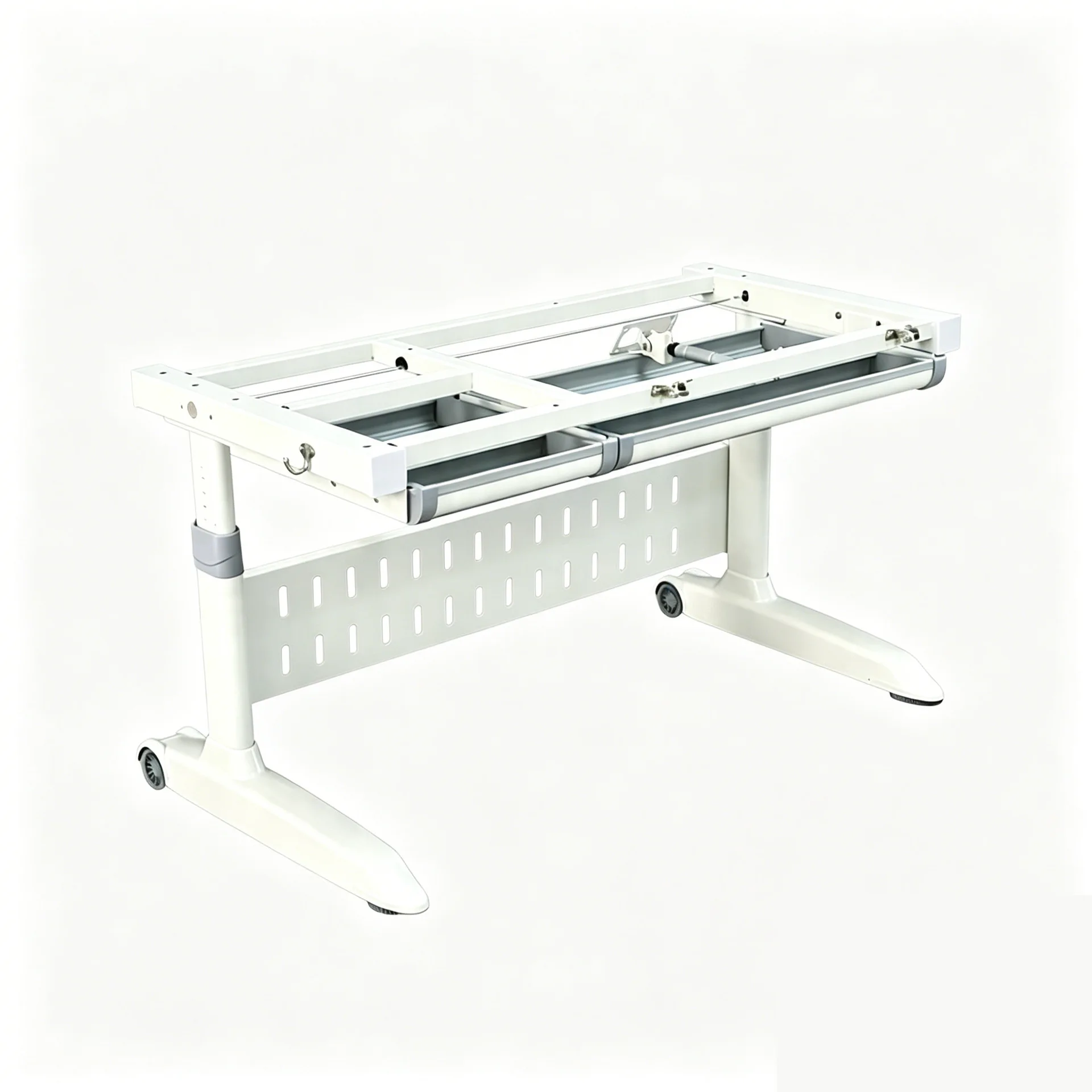 Children's study desk Steel frame Household writing computer desk Hand lift table legs Office