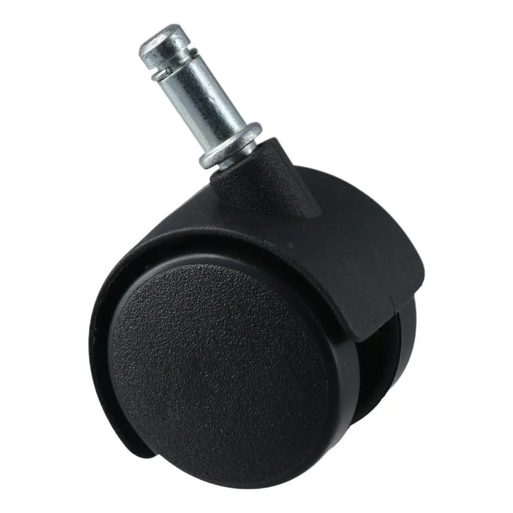 Portable Nylon Insert Rod 360 Degree Universal Caster PP Silver 1.5 Inch Swivel Casters Black Iron Furniture Pulley Worker