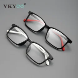 VKYEE Classics Square Reading Glasses Women Anti-Blue Light Optical Myopic Glasses Men Custom Photochromic Prescription Glasses