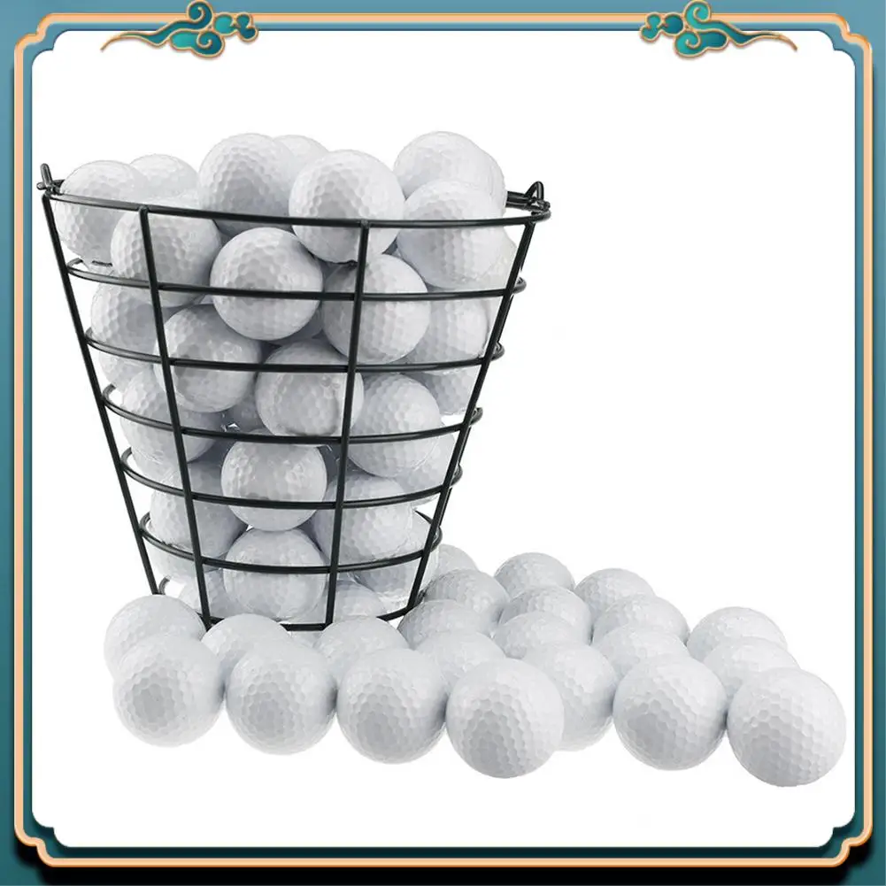 Practice Golf Balls Container Basket With Handle Storage Box Hold Up To 50 PCS Golf Balls Highly Recommended
