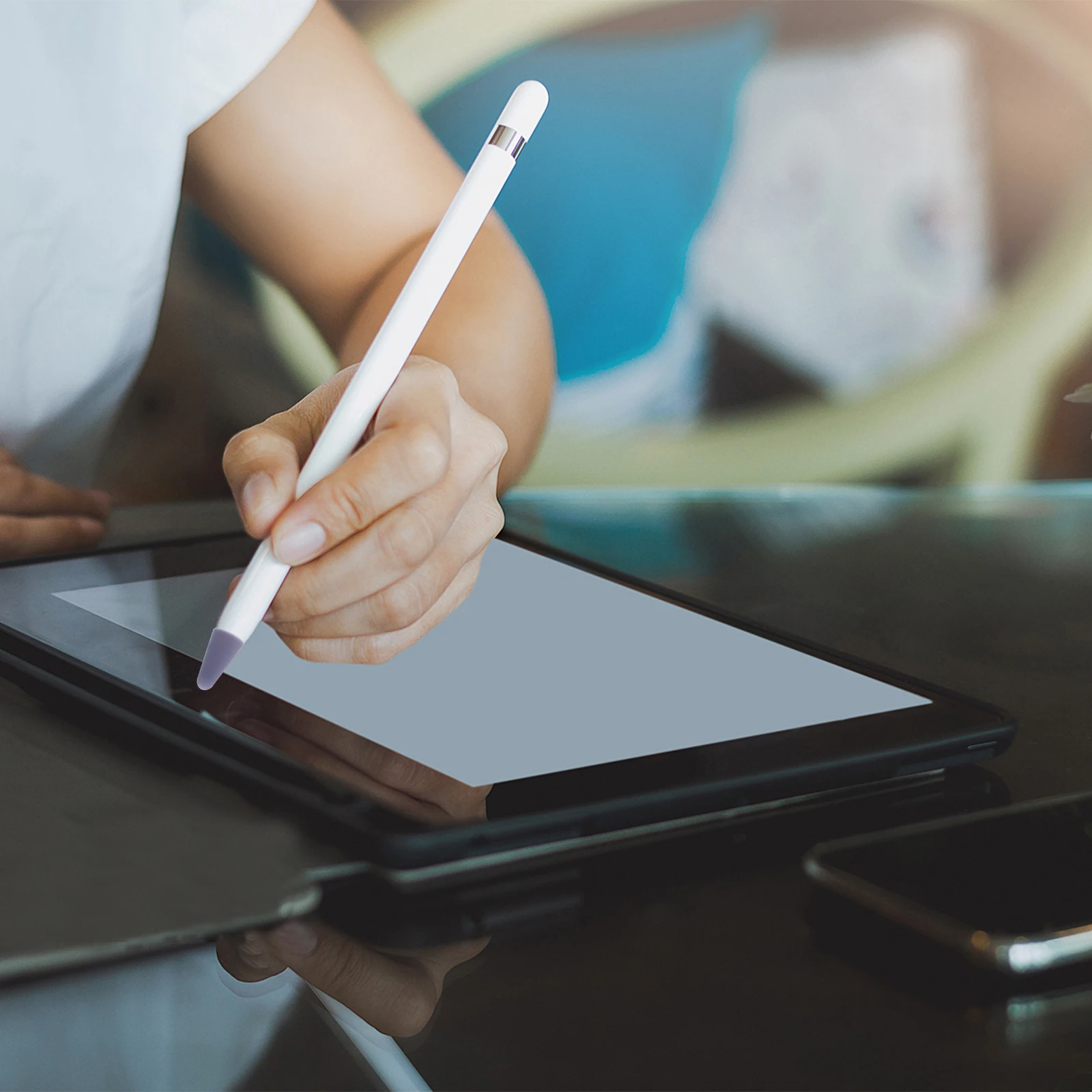 

Чехлы для стилусов Силиконовые защитные чехлы, совместимые с Apple Pencil 1 2, противоскользящие чехлы для наконечников, чехол для стилуса