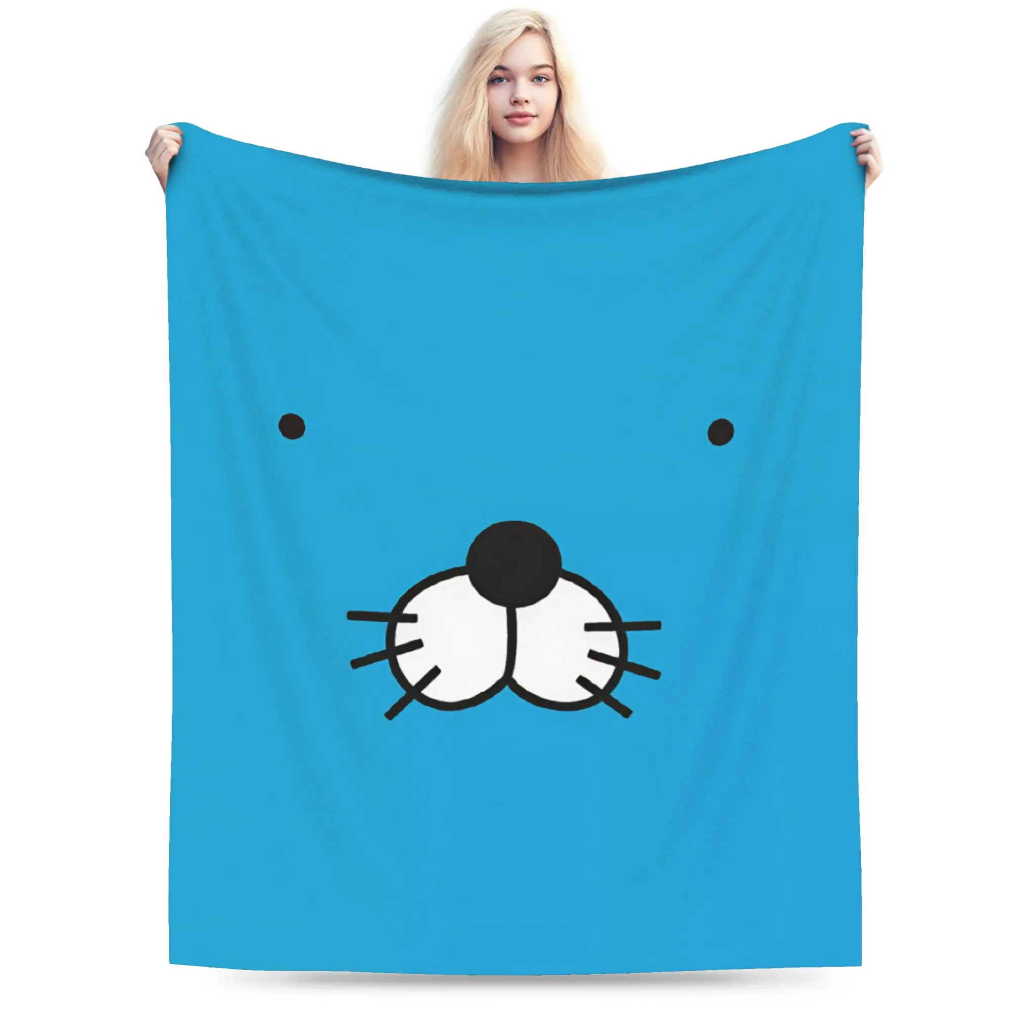 Bonobonos  Blanket  Soft Graphic Plush Throw Blanket For Kids Adult Living Room Flannel Bedspread Bed Cover