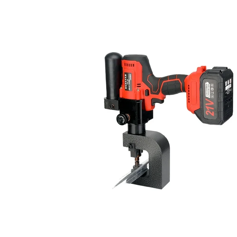 

Rechargeable lithium battery C-shaped steel punching machine, stainless steel punching machine angle iron plate, angle steel ele