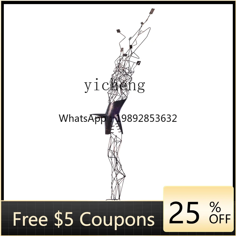 

ZZ Creative Geometric Animal Artwork Lucky Deer Sculpture Floor Aisle Decoration