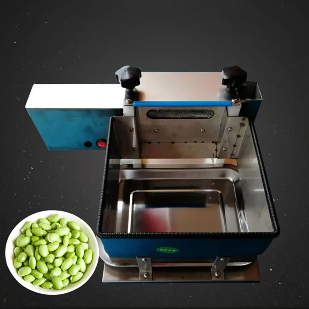 220V Soybean Husk Shelling Machine Edamame Shelling Machine Two Rollers Will Not Hurt The Beans Low Breakage Rate