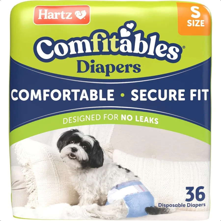 

Dog Diapers Size S 36 count Comfortable Secure Fit Easy to Put On