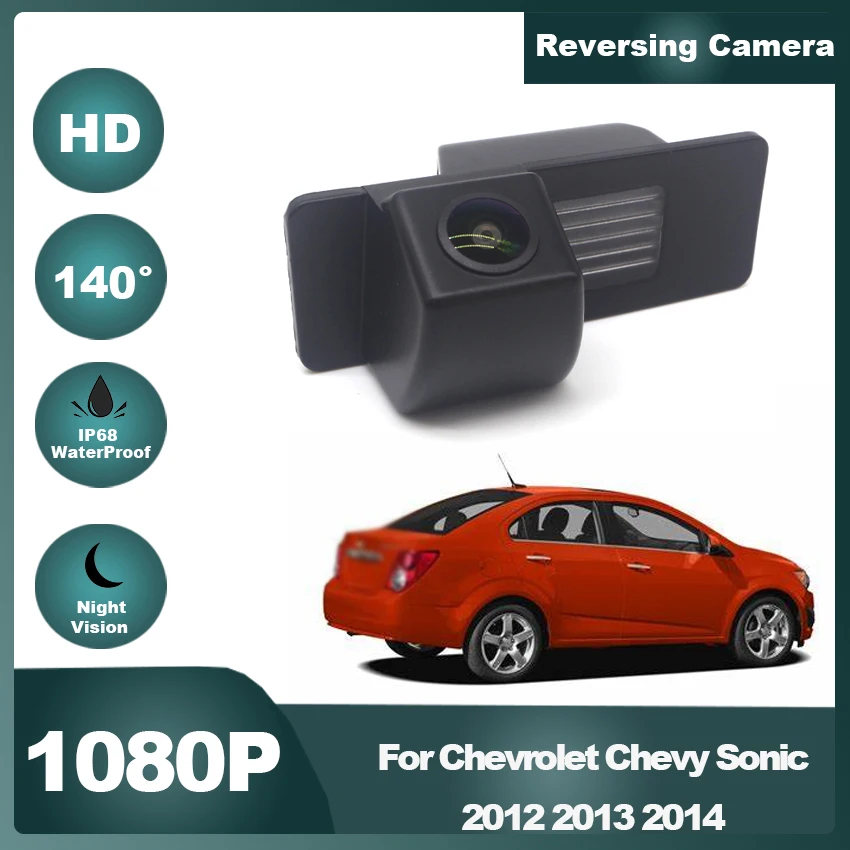 

CCD Waterproof High quality RCA Fisheye Rear View Camera For Chevrolet Chevy Sonic 2012 2013 2014 Car Backup Reverse Parking Mon