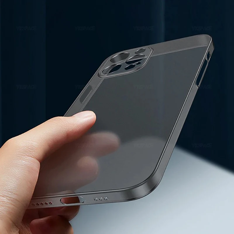 9Colors Ultra Thin Matte Frosted Case For iPhone XS XR 11 12 13 Mini 14 15 16e 16 Plus 17 Air Pro Max Hard PC Translucent Cover — zdjęcie produktu 3