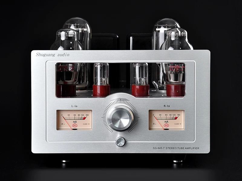 

21W+21W Vacuum tube 300B push 845 tube power amplifier ,Frequency response range: 20Hz~25kHz ,845 *2, 300B *2, 6SN7*2