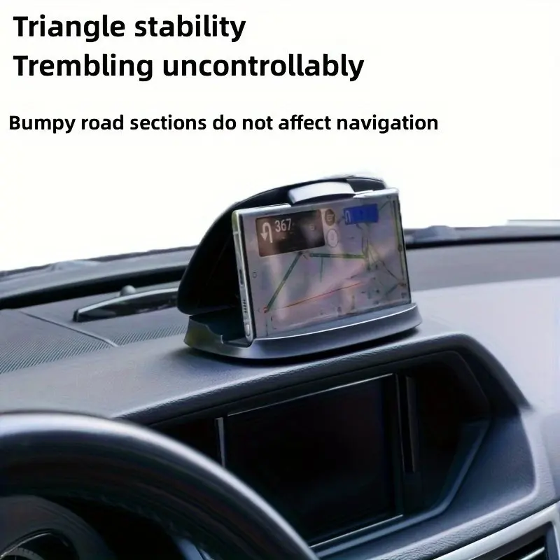 360 ° Rotating Mobile Phone Holder With Number Plate, Center Console,Mobile Phone Support Bracket For Car Dashboard