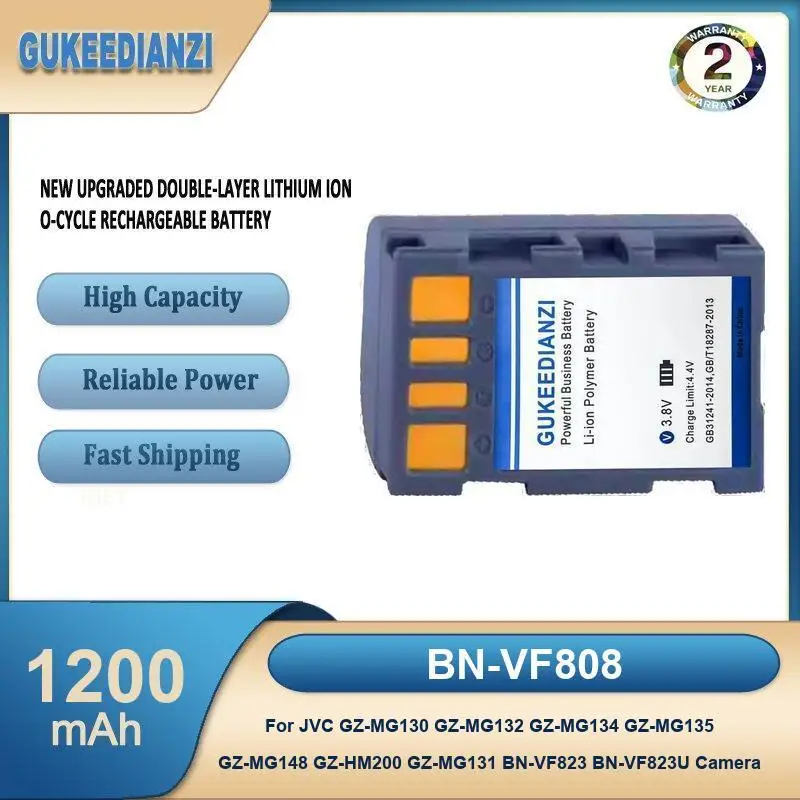Battery For JVC GZ-MG130 GZ-MG132 GZ-MG134 GZ-MG135 GZ-MG148 GZ-HM200 GZ-MG131 BN-VF823 BN-VF823U Camera BN-VF707 Everio