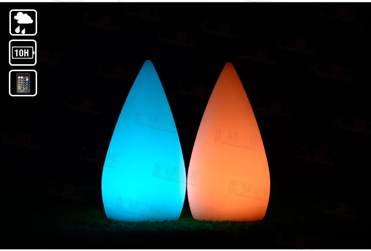 Colorful night light desk lamp USB charging table luminous decorative bar water drop PE rotational molding