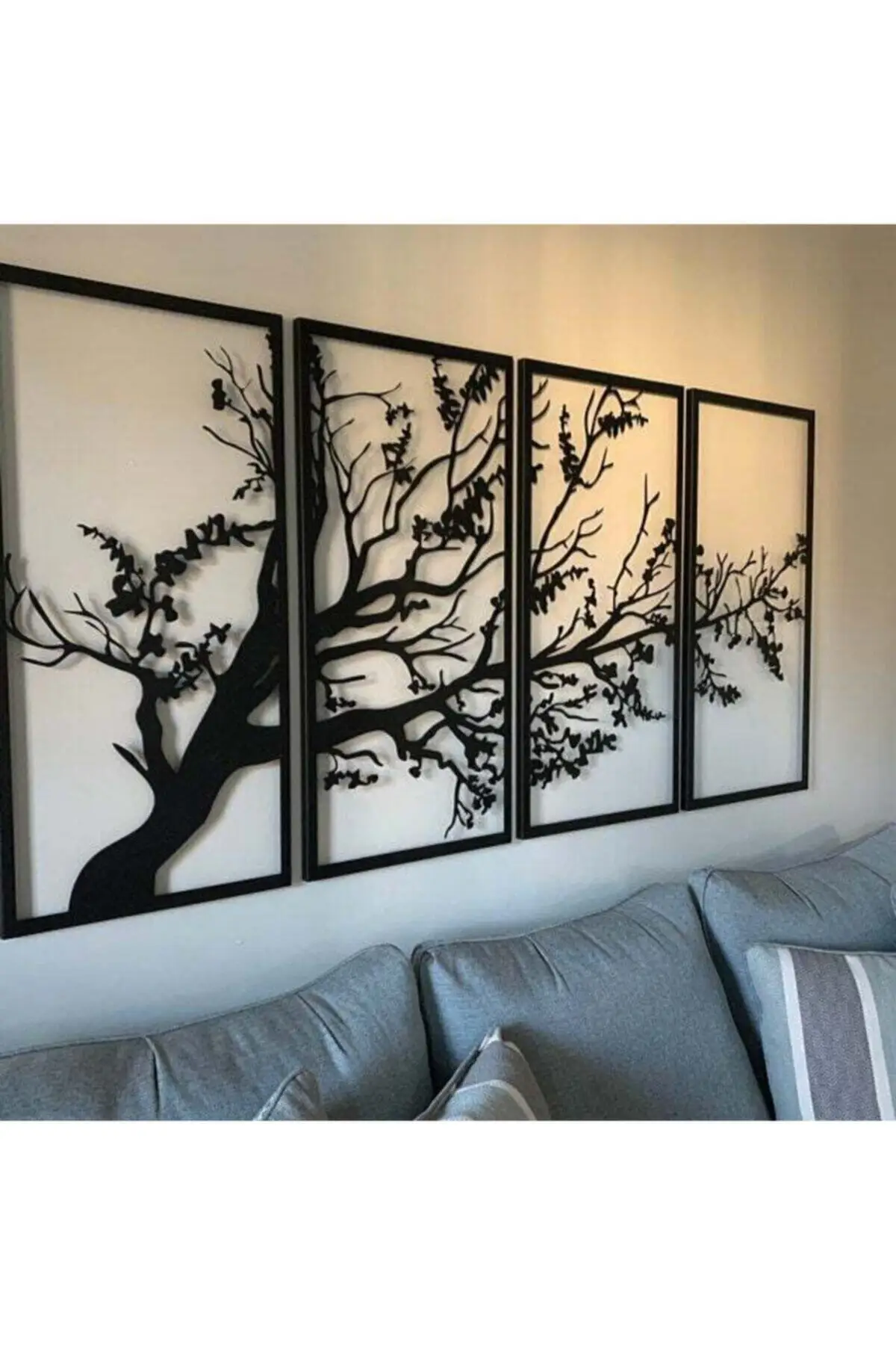 Hedıye Dekoratıf Latest Spring Black 4'lü Life Tree Mhy 1060 Wall Decorations Yakınlarınıza Hediyelik