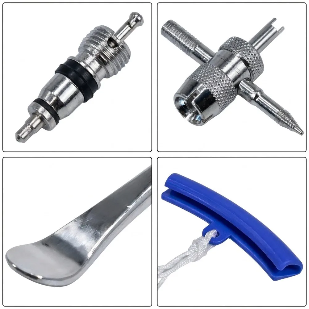 13-Part Metal Tire Lever Collection Designed for Effective Bead Breaking and Tire Positioning on For Motorcycles Bicycles