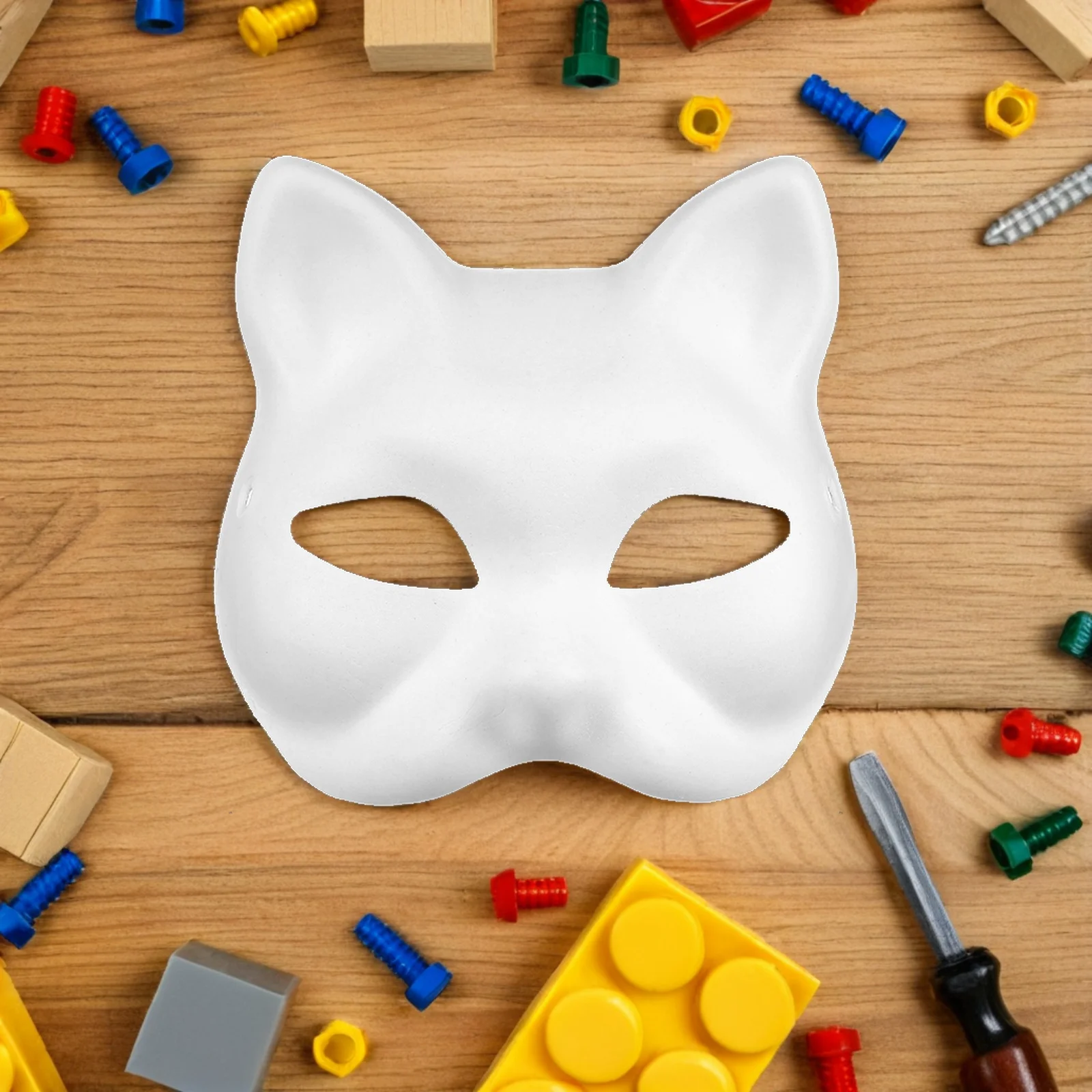 

Маски с покрытием «сделай сам», пустая бумага, лиса, маскарад, белые костюмы для вечеринок, декоративная оптовая упаковка, маски для взрослых, косплей, животные