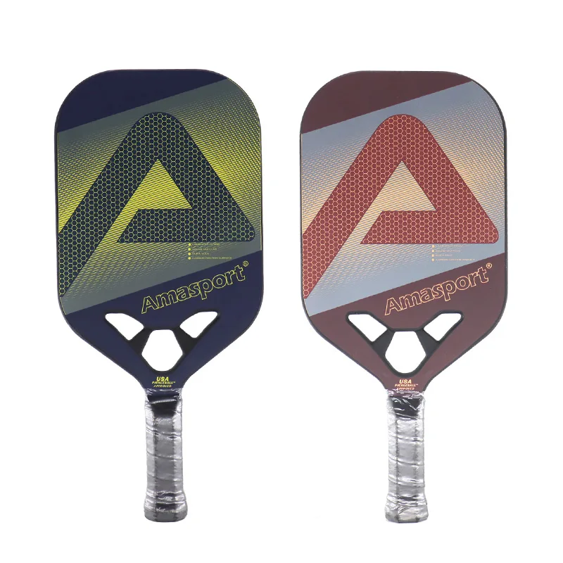 

AMASPORT Pickleball Paddle USAPA Approved Lightweight 100% Carbon Fiber Friction Professional PP Honeycomb Core pickleball