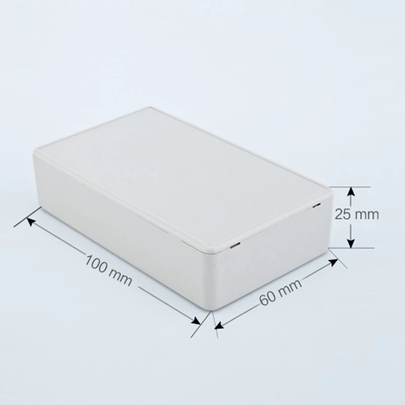 1pc Plastic Waterproof Cover Electronic Project Instrument Enclosure DIY Box Case Junction Box 100x60x25mm 3.94