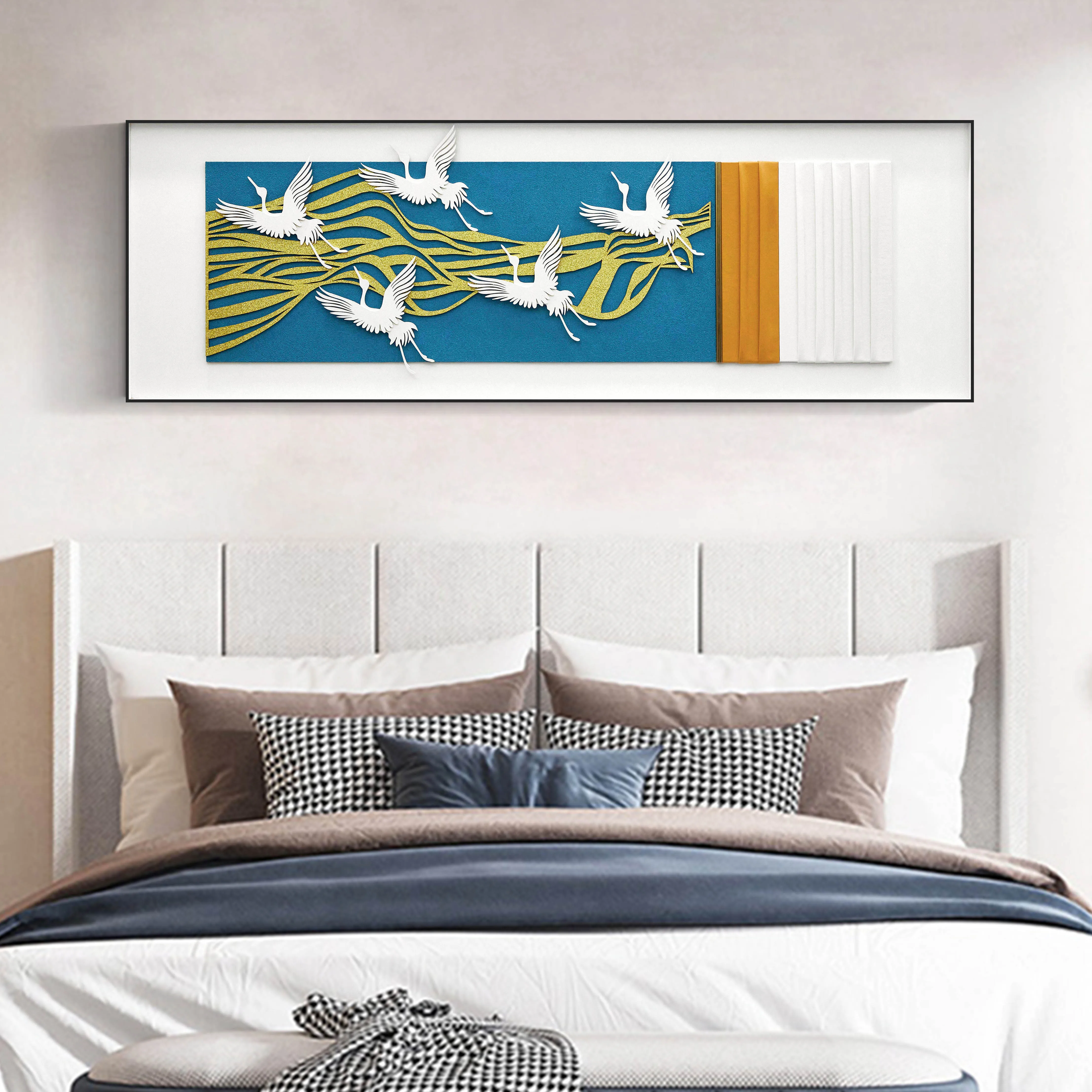 -For 3d Wall Art Bird Hanging Paintings  Bedroom  Decorative Painting  Hotel Simple Modern  Painting Wall Decor&