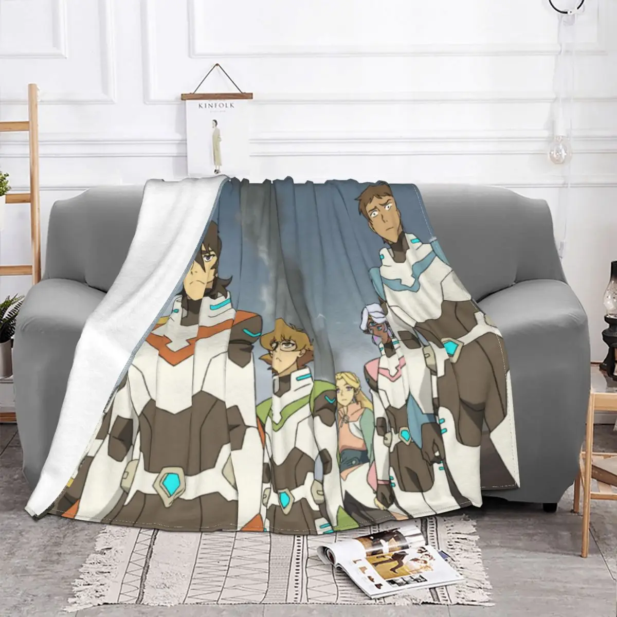 Voltron Legendary Defender Shiro Action Animation Blanket Flannel Warrior Cozy Soft FLeece Bedspread