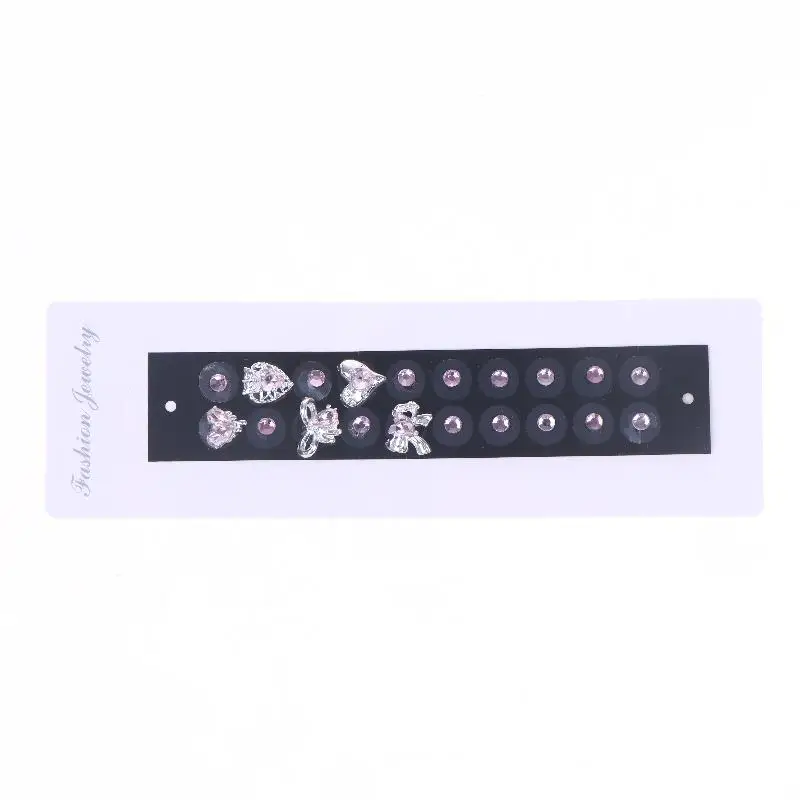 20 stks/vel Mode Hart Boog Strass Oor Punt Stickers Oor Druk Stok Acupunctuur Auricular Oor Stickers Massage