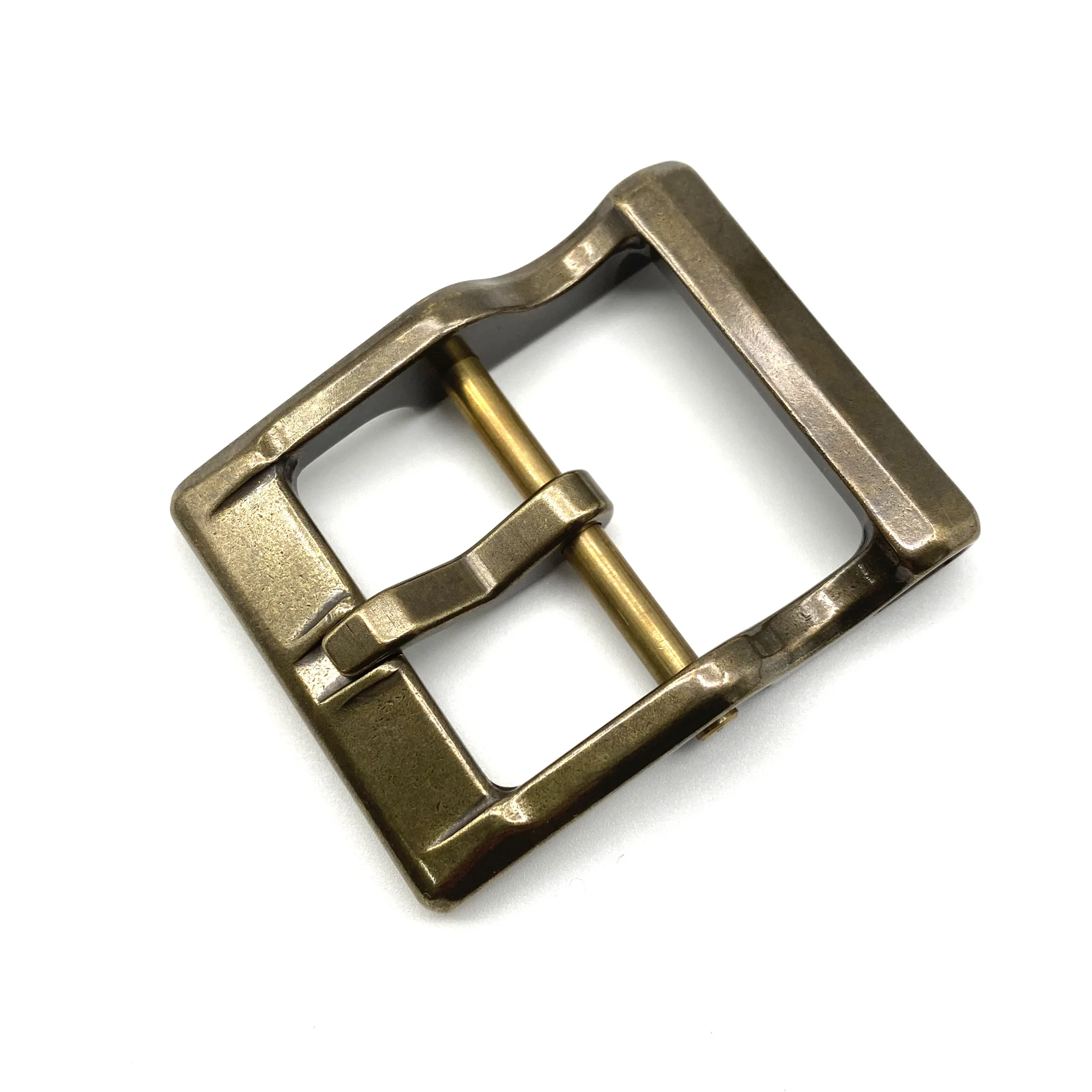 Japan Detachable Design Buckle Retro Finish Brass Belt Fastener 40mm