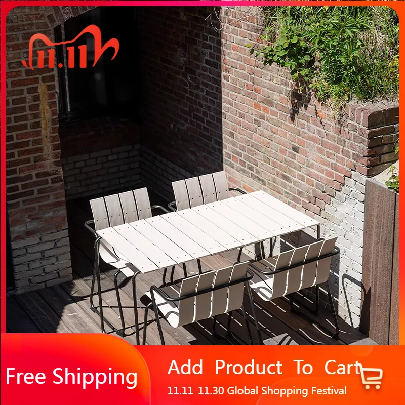 Дизайнерские водонепроницаемые садовые наборы Качественный материал Alfresco Европейский набор для патио Расслабляющий солнцезащитный салон De Jardin Садовая мебель