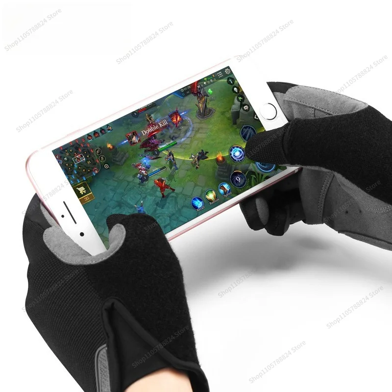 For Bicycle Mountain Bike Touch Screen Gloves Windproof Warm Men's and Women's Autumn and Winter Gloves S-05 Cycling Supplies