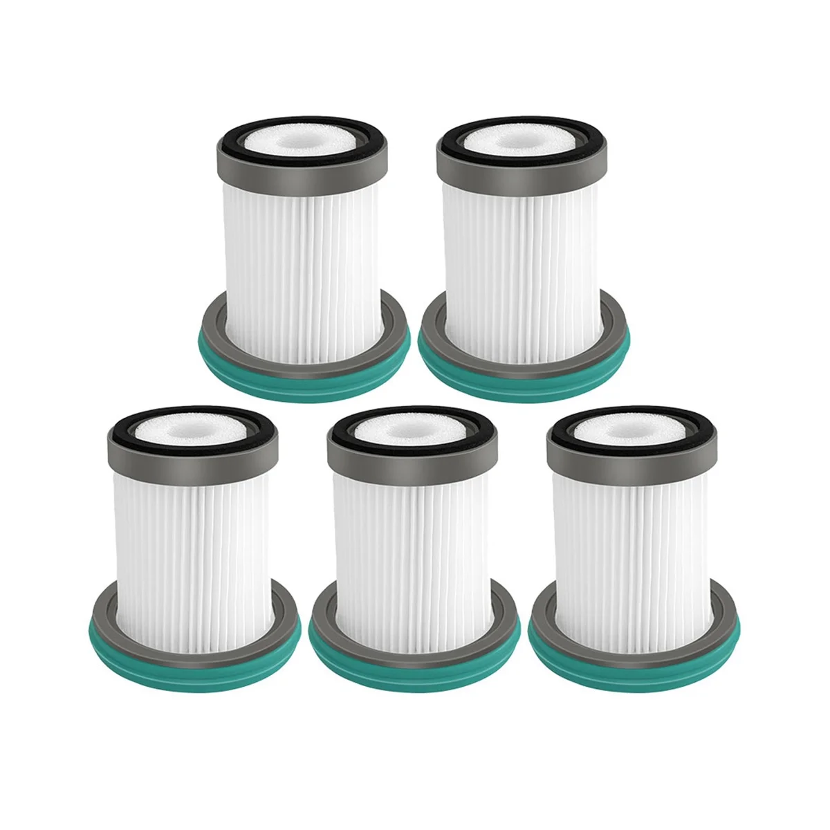 5PCS for Puppyoo Cyclone Cordless Vacuum Cleaner Home Handheld Stick T11 / T11 Pro Washable Hepa Filter Set Parts