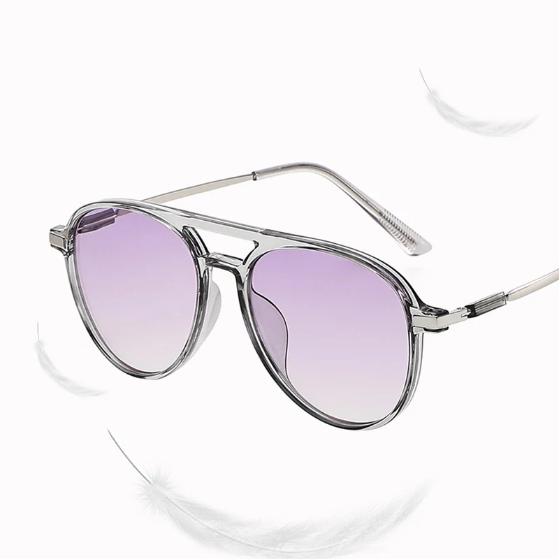 Fashion Pilot Sunglasses Large Bifocal Reading glasses Tinted lenses UV400 Dual-use Reader Blue blocking