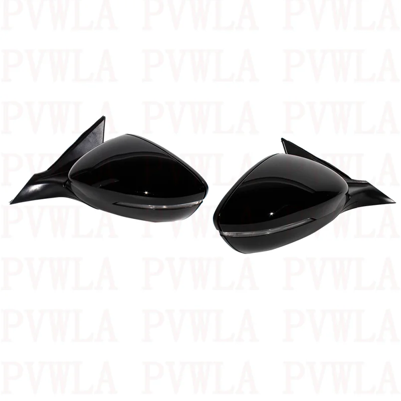 Pair 8 Pins Black Painted Heated Power Adjust Blind Spot Mirror For Honda Accord 2018 2019 2020 2021 2022