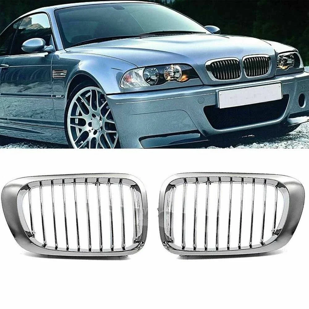 

Для BMW 3-Series E46 Coupe Cabrio 2-дверный 2003-2006 личная подтяжка переднего капота решетки гриль почек хром 51137064317 51137064318