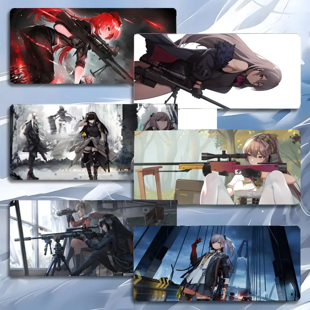 game tactical Girls Frontline WA2000 Mouse Pad Mousepad Large Gaming LockEdge Thickened PC Table Desk Mat
