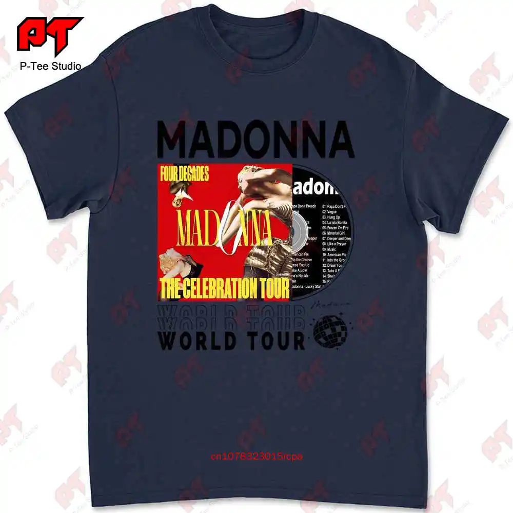 Four Decades Madonna The Celebration Tour T Shirt Fan S 2023 AACK