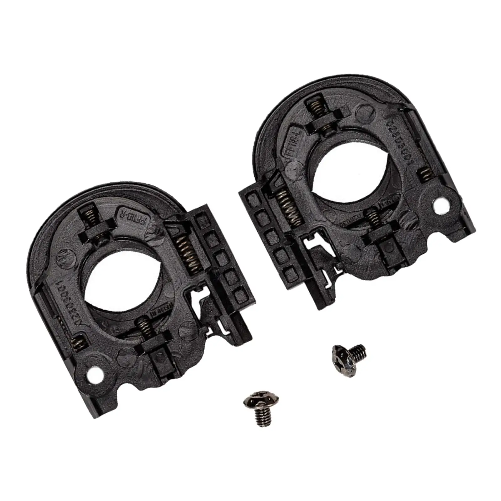 High Performance Helmet Guard Bases ABS Plastic Durable Spare Parts Easy Installation with Screws for Motorcycle Helmet Repair