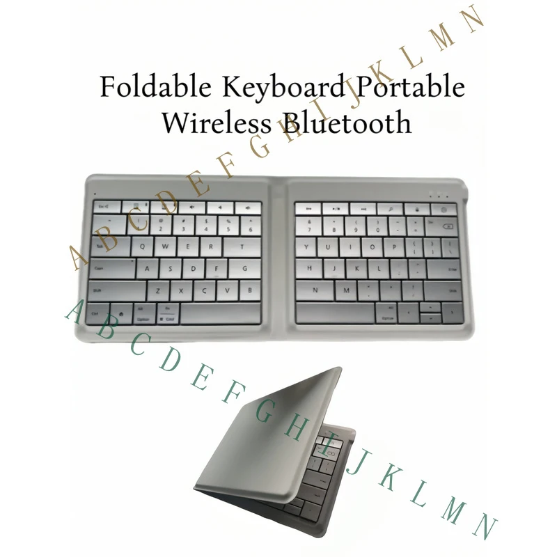 MF+   for Microsoft Universal Foldable Keyboard Portable Wireless Bluetooth Sliver-QWERTY