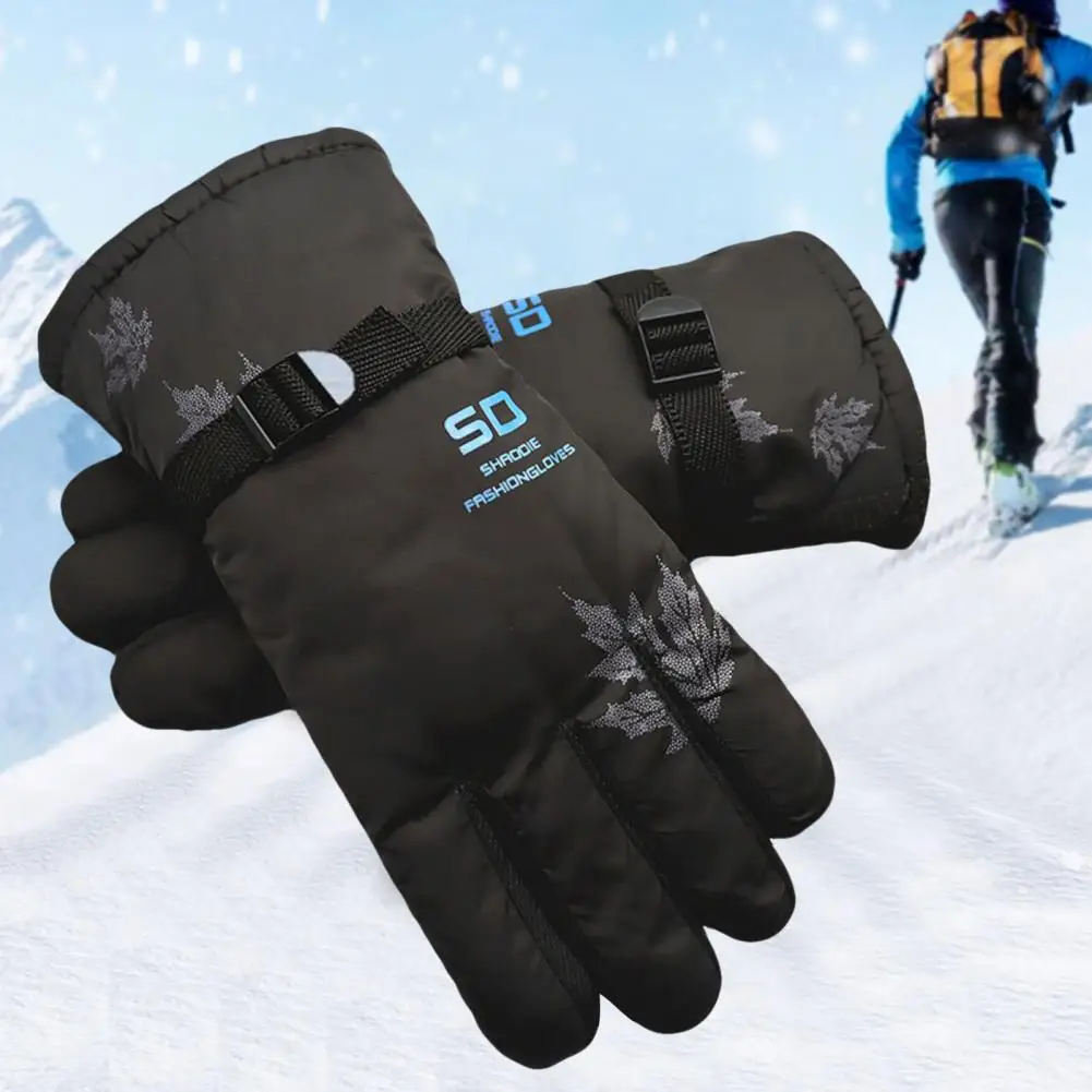 Guantes de invierno para hombre, manoplas simples a prueba de viento y gruesas para ir en bicicleta, 1 par