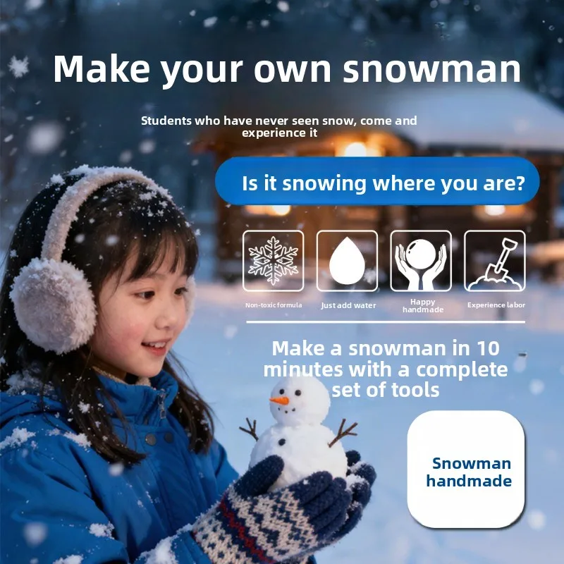 Christmas DIY Snowman Craft Kit-Perfect Reward/Gift for Pupils,Educational & Creative,Fun to Make,Stylish Cultural Gift for Kids