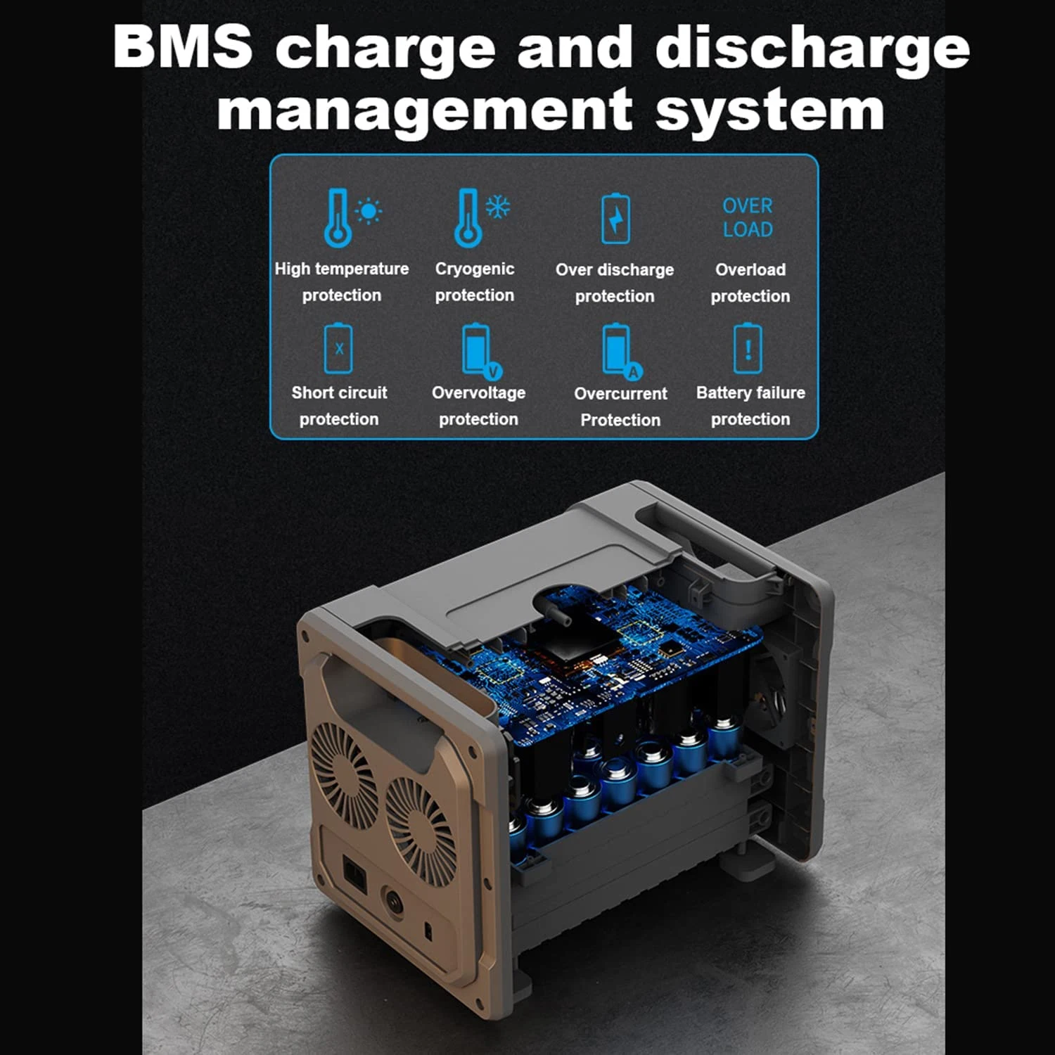 2000w  portable power bank power station high capacity