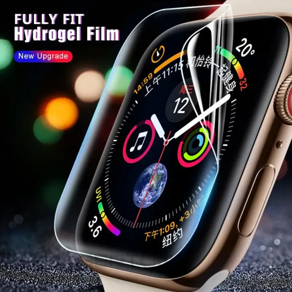 1-3PCS Hydrogel Film For Apple Watch 7 41mm 45mm Ultra 49mm Screen Protector Self Healing Bubble Free HD Clear