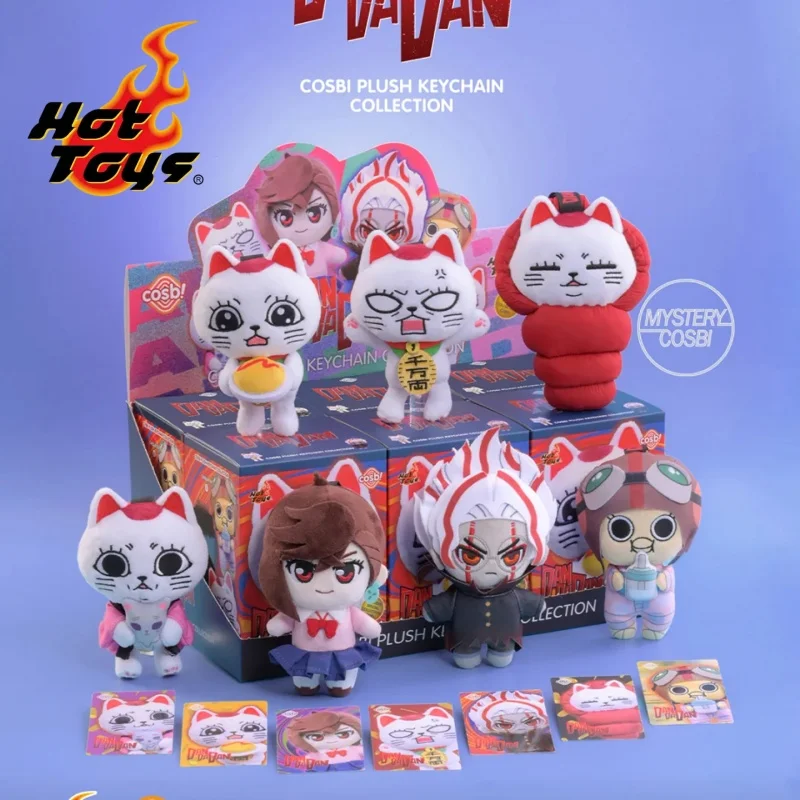 Hot Toys Cosbi Plush Keychain Dandadan Series 2 Blind Box Collectible Anime Plush Doll Pendant Anime Peripheral Gift For Fans