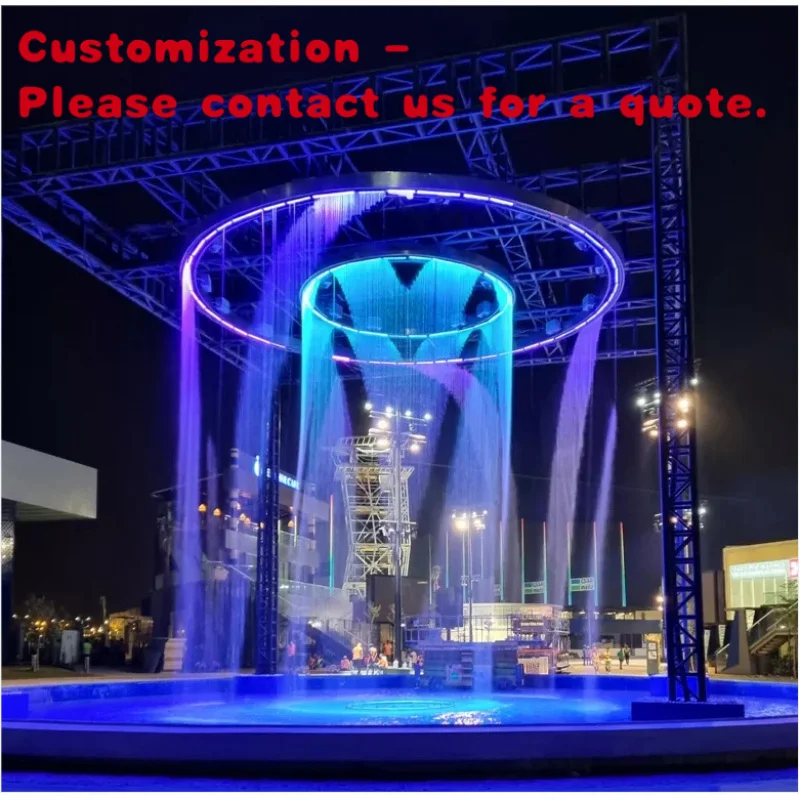 

custom.Customized Interactive Curtain Funny Outdoor Waterfall Fountain Playing
