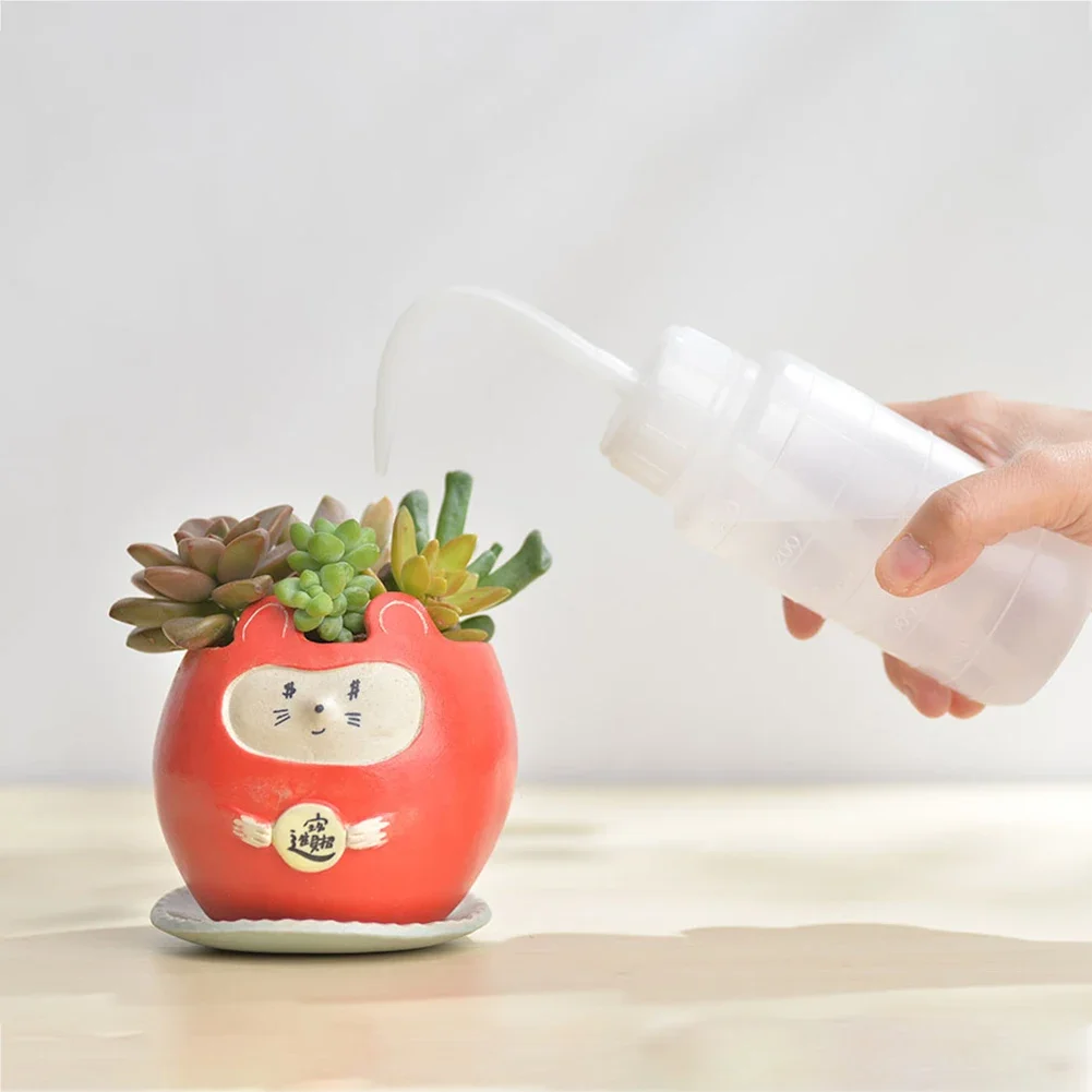 150/250/500/1000ml Squeeze Bottle Succulent Potted Plant Watering Pot Elbow Narrow Mouth Long Tube Watering Can Liquid Container